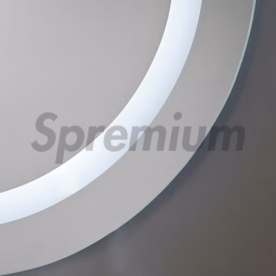 Defogging Contemporary Wall Electronic Miroir Smart LED Bathroom Mirror Oval Frameless Backlit Mirrors Touch Switch