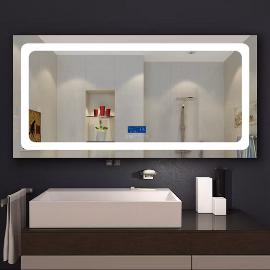 UL CE cUL Wall Home Decor Salon Furniture Make up Cosmetic Smart Vanity Light Lighted Illuminated Backlit Bathroom LED Mirror with Lights Defogger Bluetooth